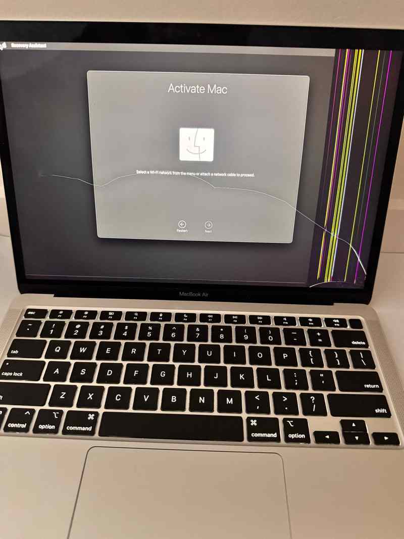 MacBook Air 2020 A2337 M1 cracked screen repair Christchurch