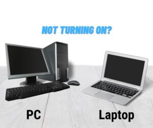 Laptop won’t turn on – no power or black screen troubleshooting