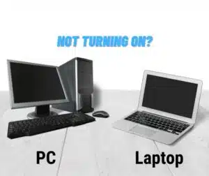 Laptop won’t turn on – no power or black screen troubleshooting